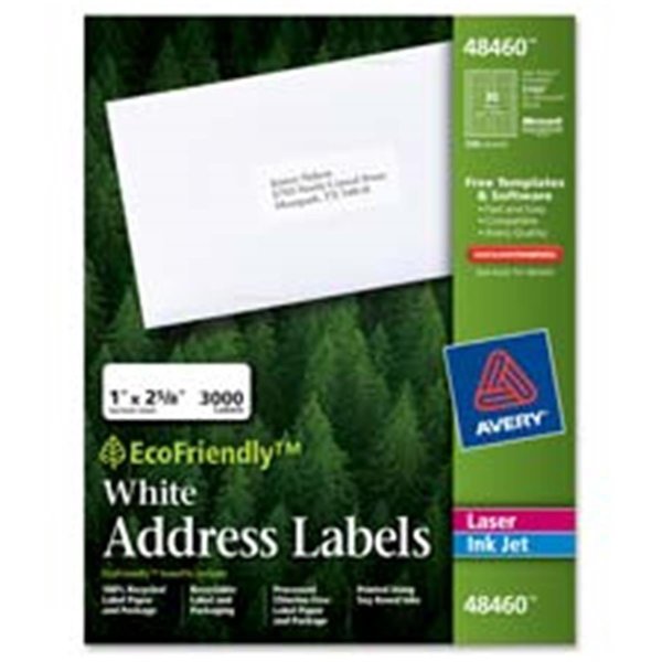 The Workstation Consumer Products  Labels- Return Address- 1-2in.x1-.75in.- White TH509894